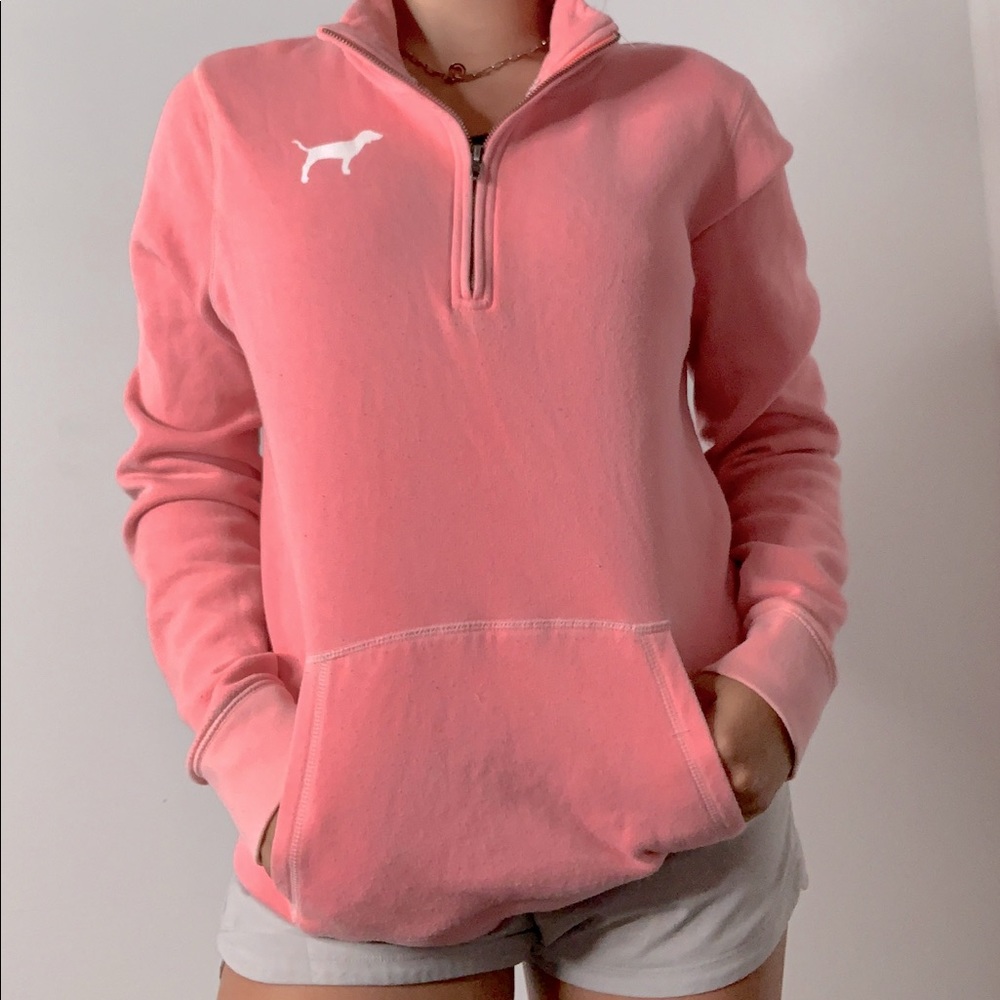 PINK Quarter-Zip Pullover